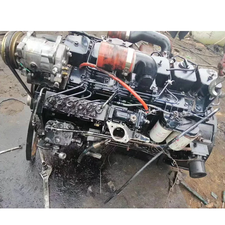 Двигатель для грузовика Running well 6BT, высококачественный дизельный топливный двигатель 6BT с коробкой передач с низким пробегом для продажи