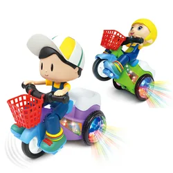 Electric Tricycle Toy Stunt Car With Sound And Light Boy Girl Toys