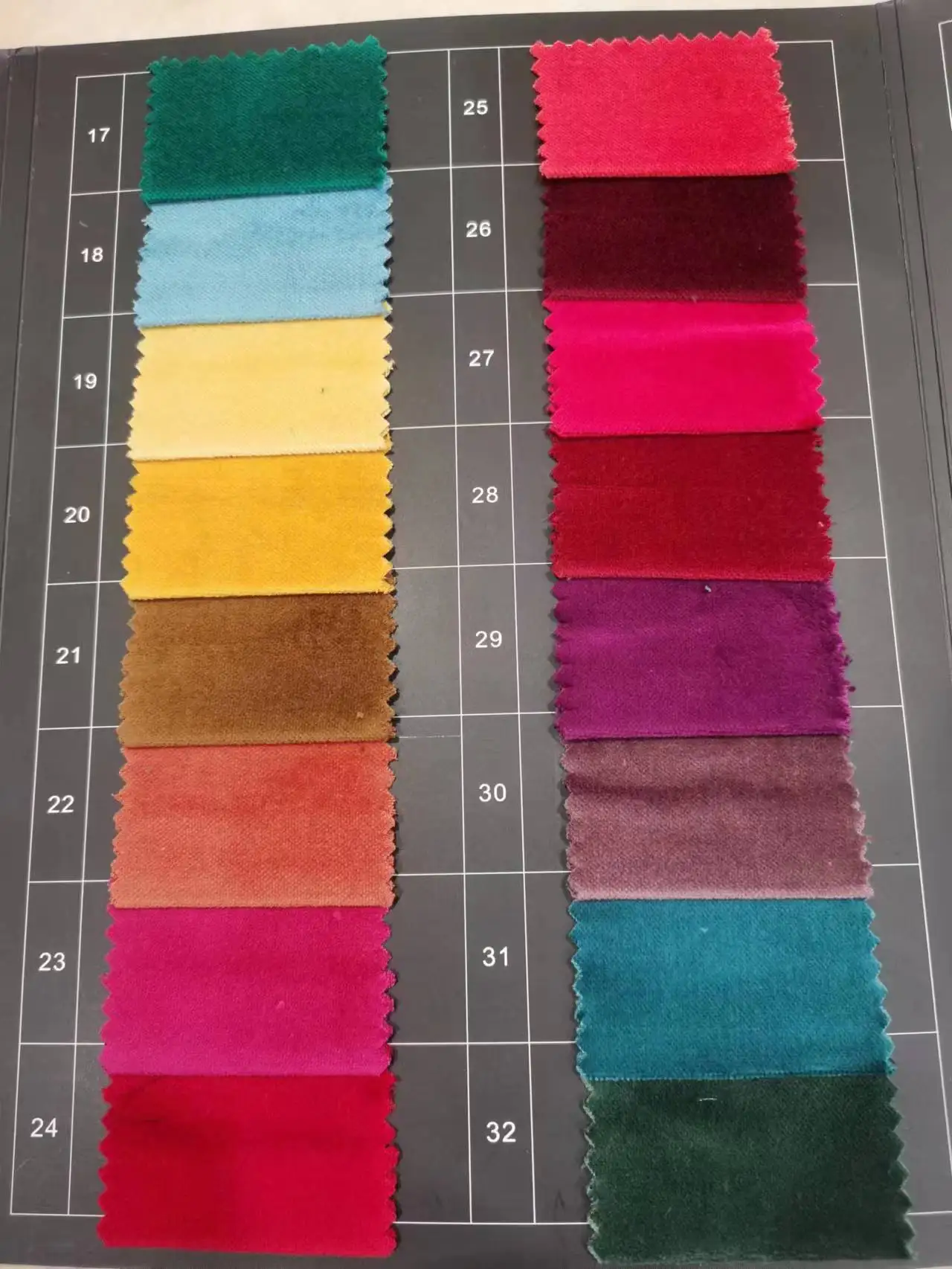 ready to ship 100% cotton velvet upholstery fabric 9684 in  white/orange/red/blue black cotton velvet cushion cover velvet