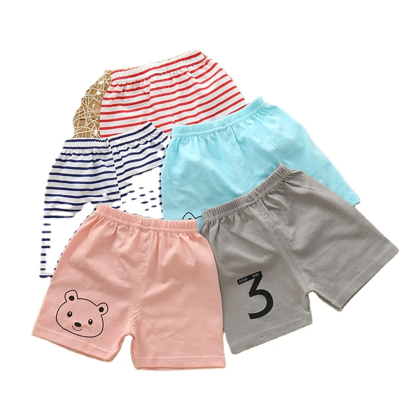 Wholesale Hot Selling Baby Summer Pure Cotton High Quality Short Thin Kids Pants With Printed On Sale