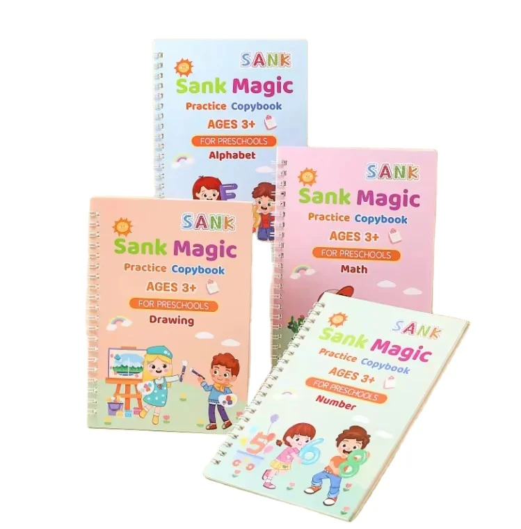 Spiral Binding Custom Magic Writing Book Children Sank Magic Book With Pen