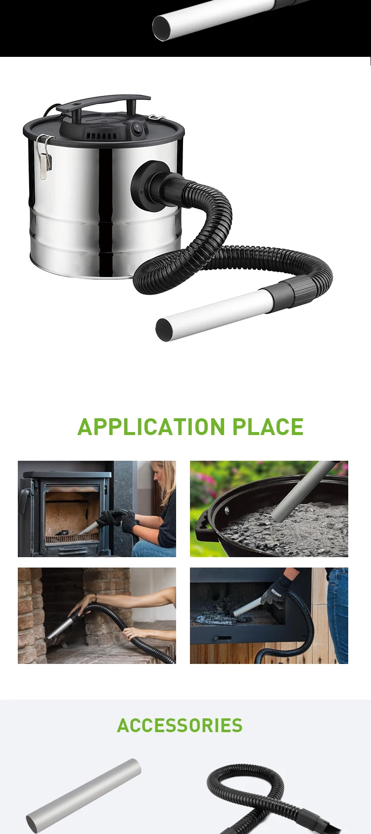 15L/12L HOT SELLING Christmas promotion high quality electric domestic ash vacuum cleaner