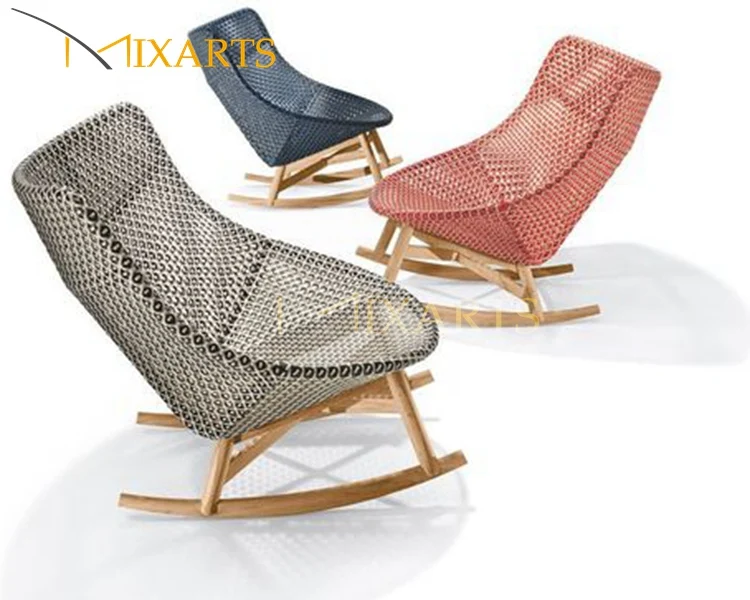 
Outdoor Garden Patio Relaxation Wicker Rattan Hanging Swing Chair Rocking Chair 