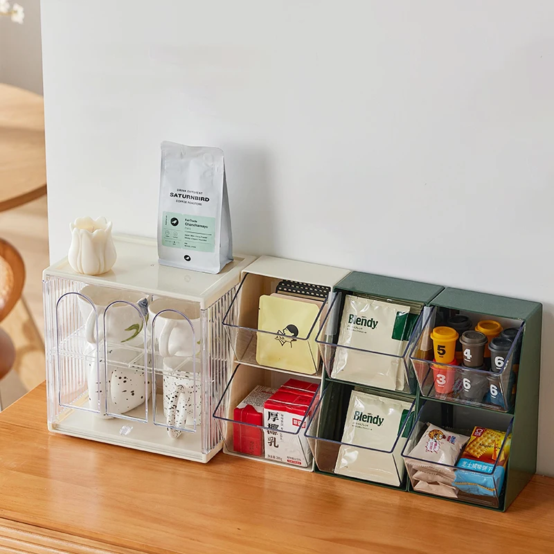 Hot-selling Tea Bag Holder 3 Tier Tea Holder For Tea Bags Organizer 2024 Storage Cabinet For Counter Coffee Pod Sugar