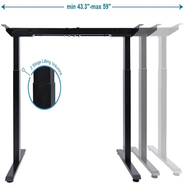 Home Office Motorized Computer Desks Frame Sit Stand Uplift Height Adjustable Column Electric Smart Standing Desk