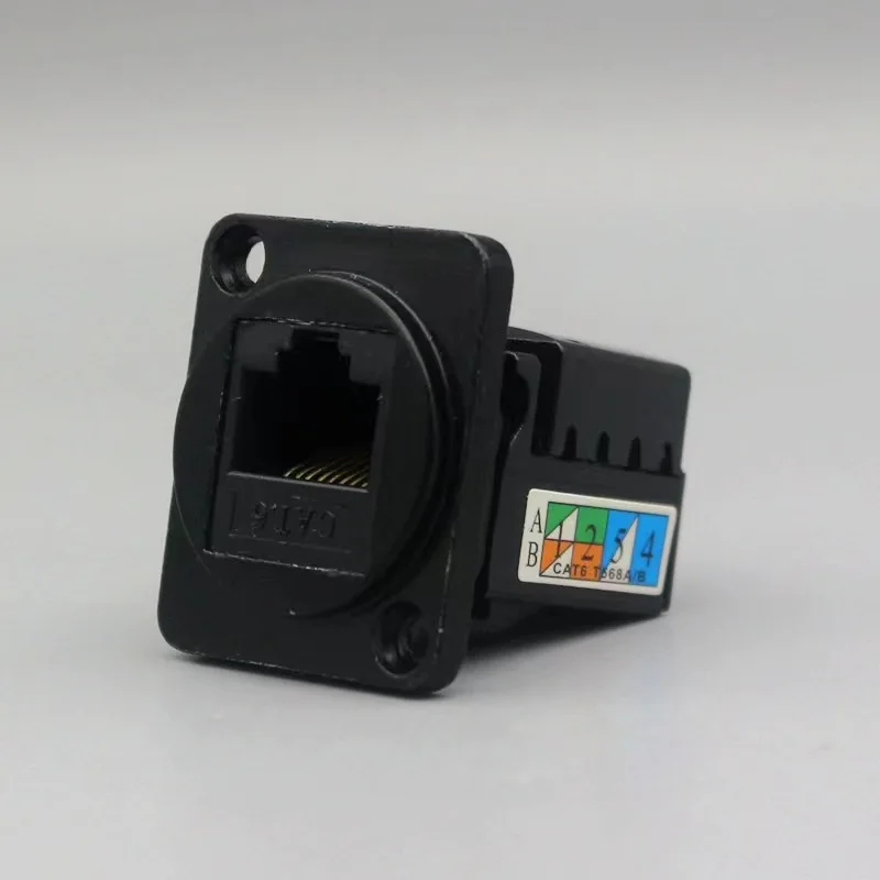 RJ45 Socket chassis mount cat6 with IDC