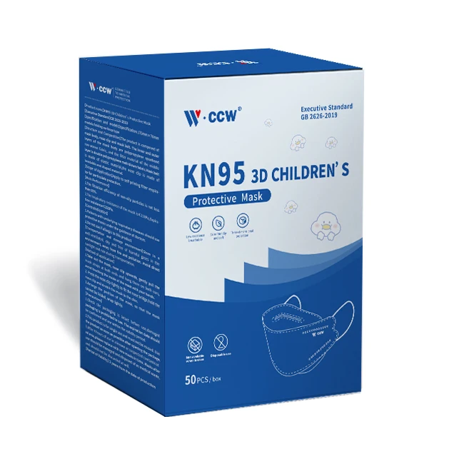 Wholesale Cute Children KF94 Face mask Cartoon Kids KF94 Face masks 5 Layers KF94 mask Disposable with High Quality