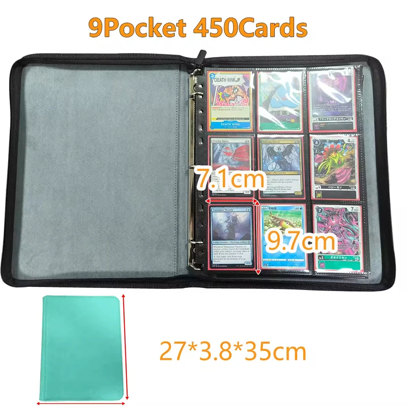 Exquisite workmanship New Design Hot Sale Toploader Binder With 4 Pockets For Trading Card Display