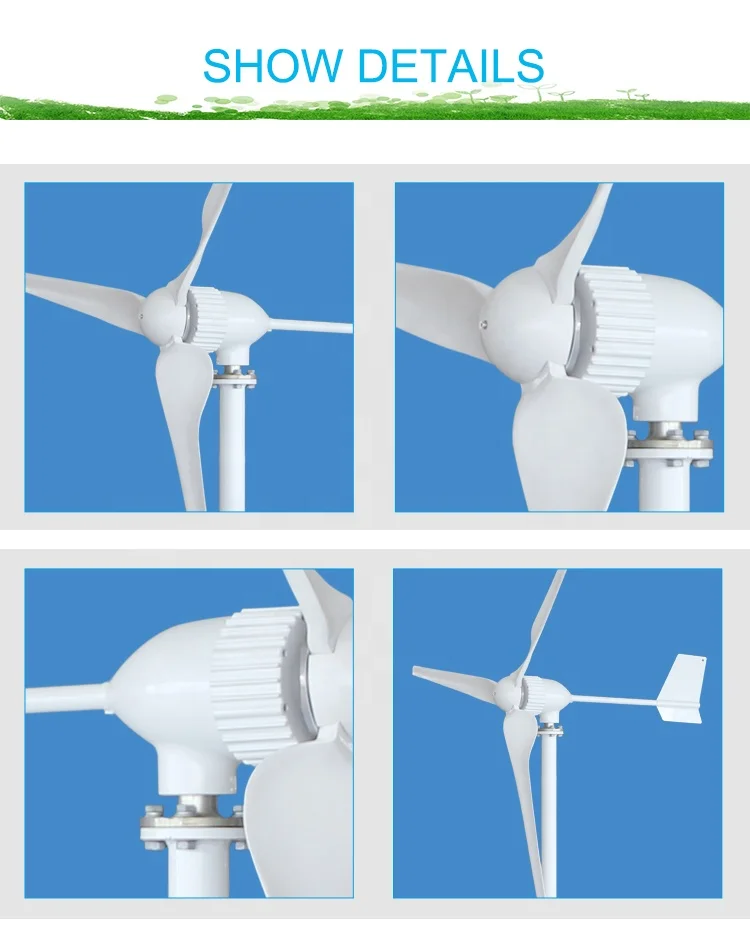 free energy wind generator 1000w 2000w 3000w 5kw 10kw 20kw horizontal wind turbine