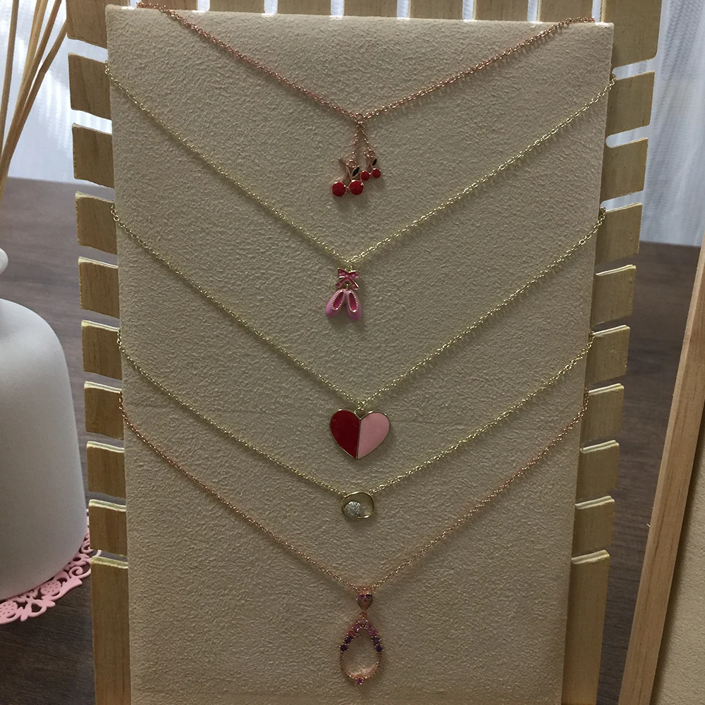 Wholesale Trend Fashionable Necklace Made In China Sterling silver Women Gold Necklaces Jewelry