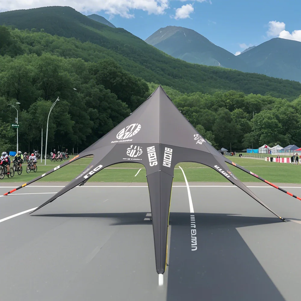 FEAMONT Manufacturer 8m Single-Pole Tension Star Canopy Tents Spider Shade Marquees