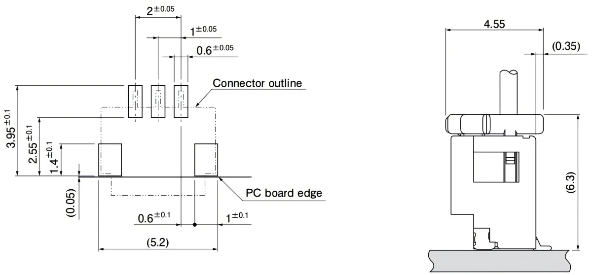JST APSH Connectors 1.00mm Pitch 3Pin Connector with Secure Lock Mechanism Connections Wire to Board Wiring Harness Assembly