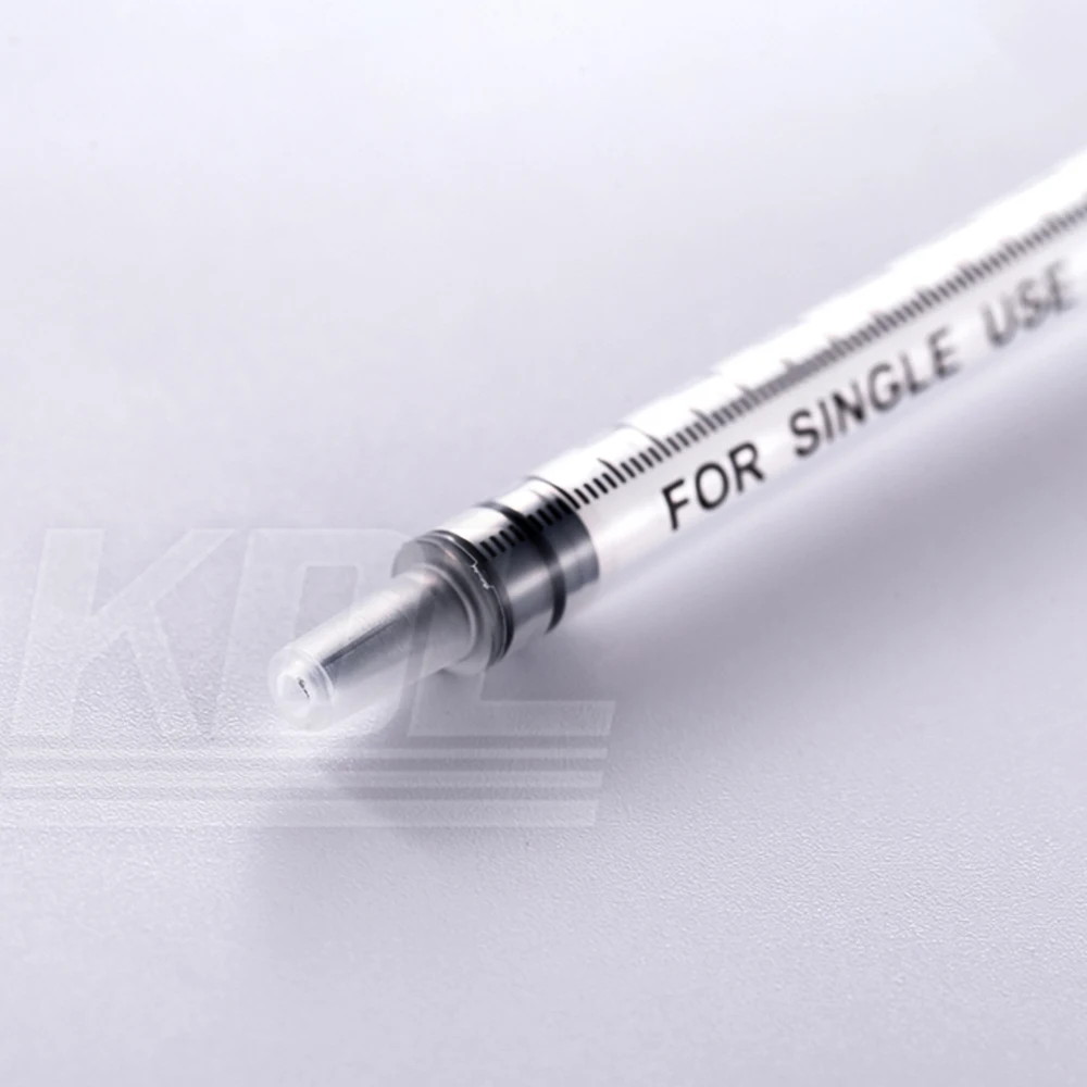 KDL CE ISO Approved Sterile 1ml Luer Lock Syringes Without Needle Lluer Slip Syringe with Needle Disposable Injection Syringe