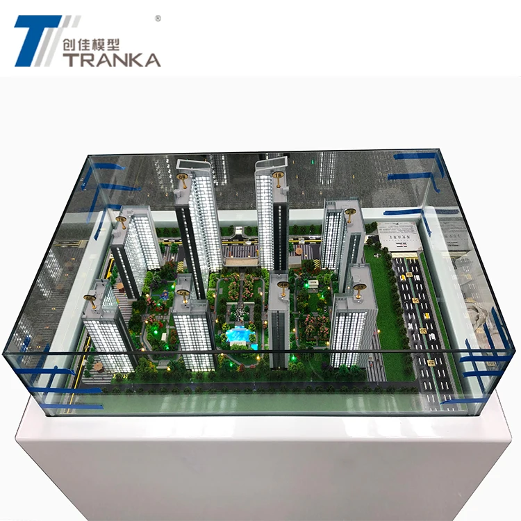 Diorama miniature acrylic model building , architecture model