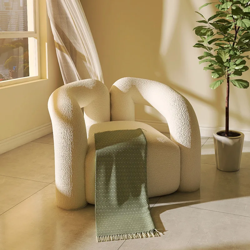 ATUNUS Spider Backrest Lounge Chair Single Sofa Classic Creative Water Pipe Special-Shaped Nordic Leisure Chair for Living Room