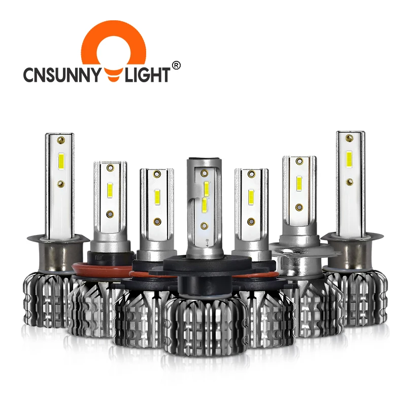 OEM Focos Led Lampadas Auto Lighting System 8000Lm Luces Led Auto Carro Automotriz for Halogen H4 H7 H11 Farol de Led Headlight