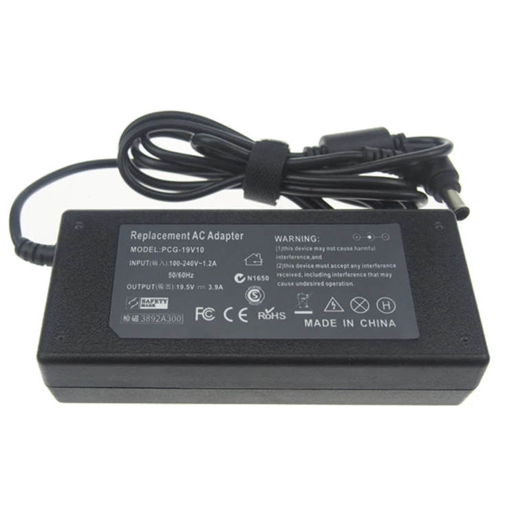 19.5v 3.9a laptop ac adapter for sony computer charger