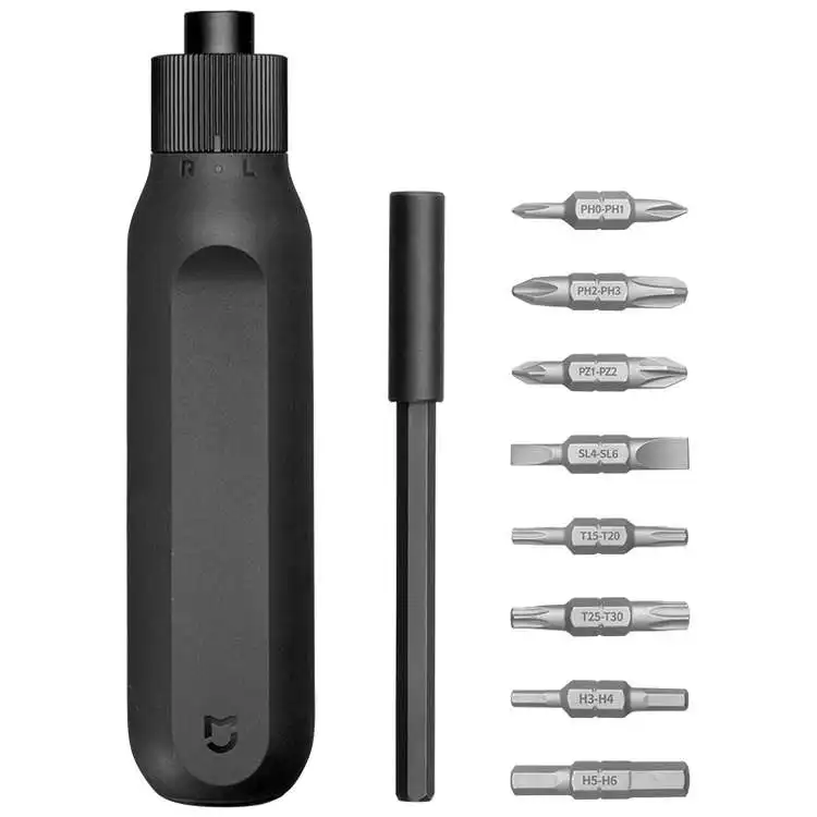 
Xiaomi Mi 16-in-1 Ratchet Screwdriver Three-gear precision ratchet Invisible pop-up design Double-end steel screwdriver bits 