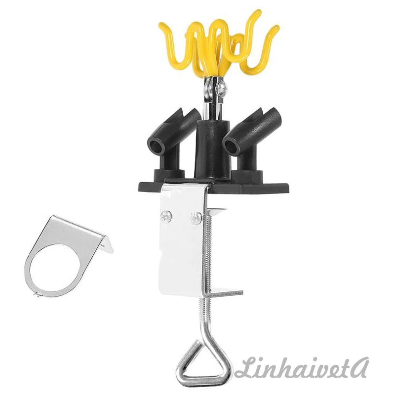 Universal Holds Up To 4 Airbrushes Top Holder Swivels Clamp To A Workbench Or Table Airbrush Holder