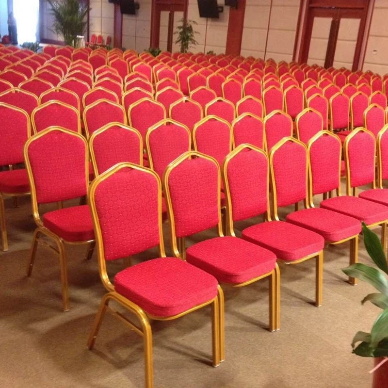 Wholesale Price Metal Aluminium Gold Metal Iron Steel Wedding Banquet Chairs Furniture