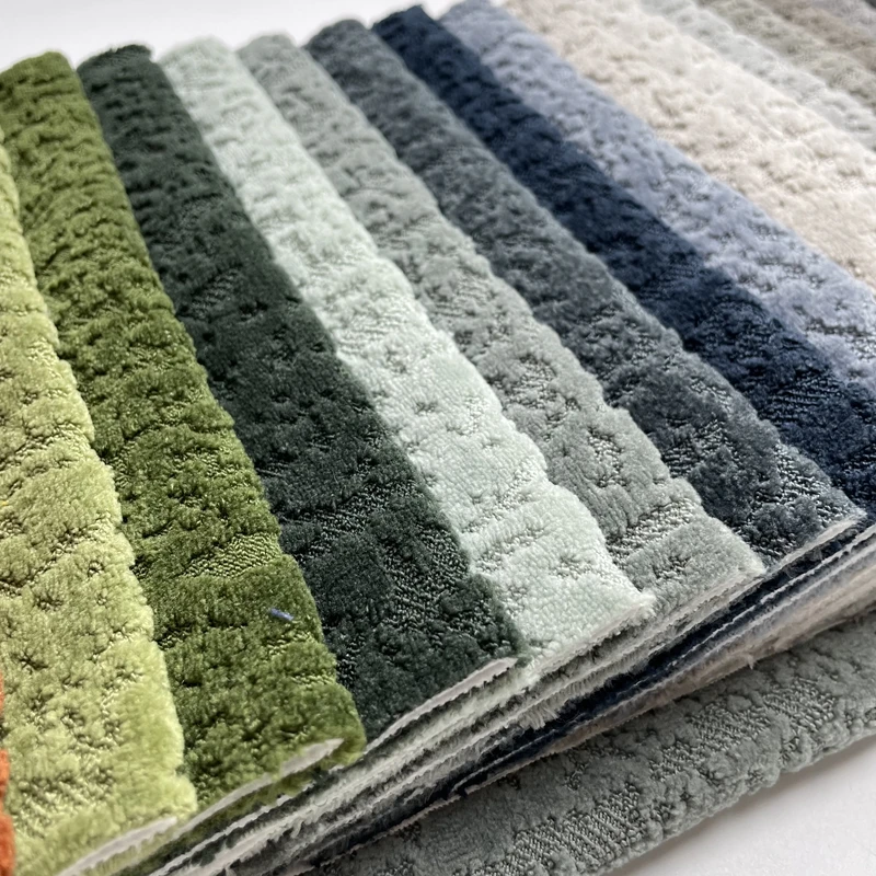 New listed high quality velvet jacquard home textile sofa fabric chenille fabric for sofa