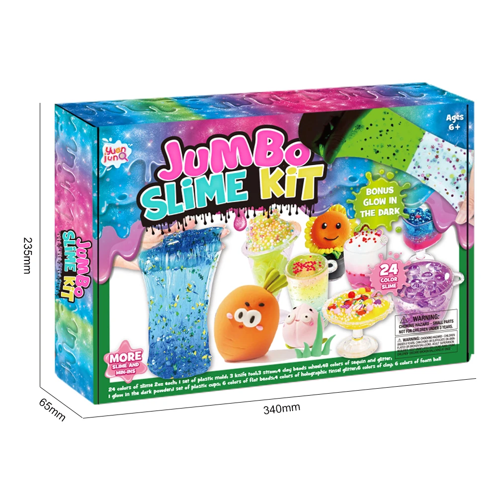 Summer Gift Ice Cream Slime Kit For Kids Age 8-12 DIY How To Make Slime Toy For Girls