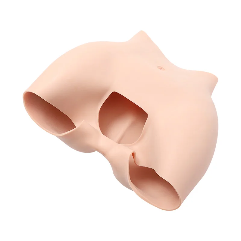 Silica Gel Sexy large silicone panties buttocks  Hips New Style Silicone bum Sexy Hip Pants Silicone Rubber Hip Pants Open Front
