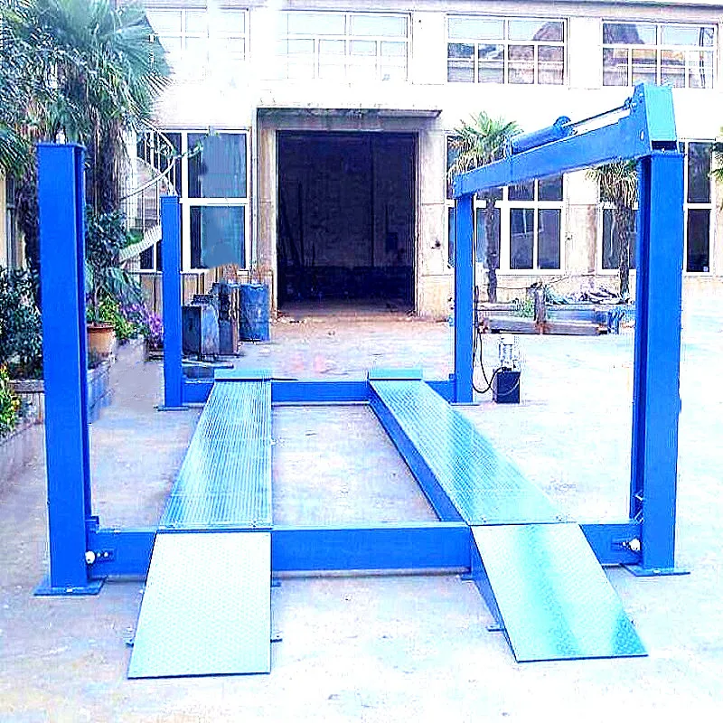 Heavy Duty 4t  Automatic Car Wash Machine 4 Post Car Lifting Machine Four Post Vertical Car Parking Lift for Warehouse Price