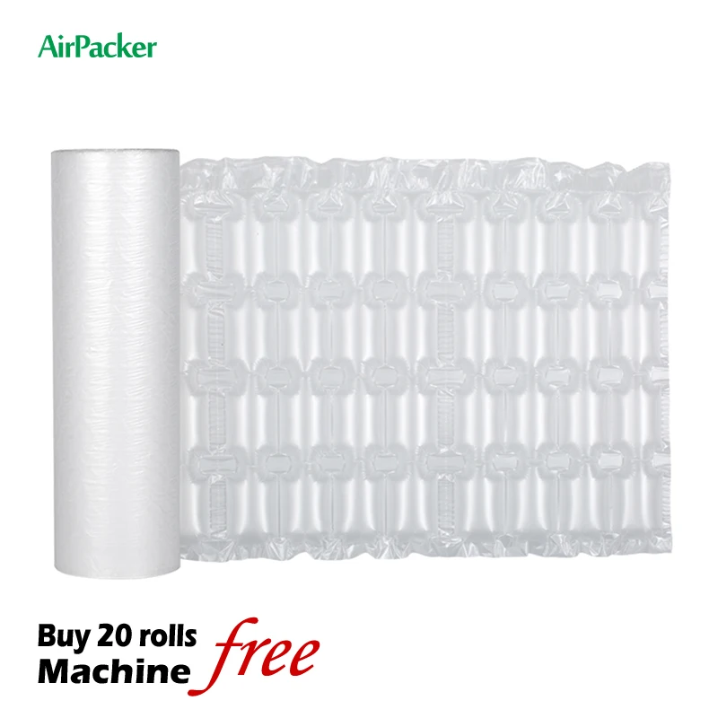 Inflatable Customized Packing Bubble Roll Wrap for Inflatable Protective Packaging Air Bubble Film Replacing Foam Roll