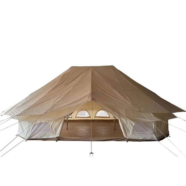 Large Space Waterproof Outdoor Camping Cotton Oxford Canvas 4*6m Emperor Tent Yurt Festival Event Wedding Glamping Tent
