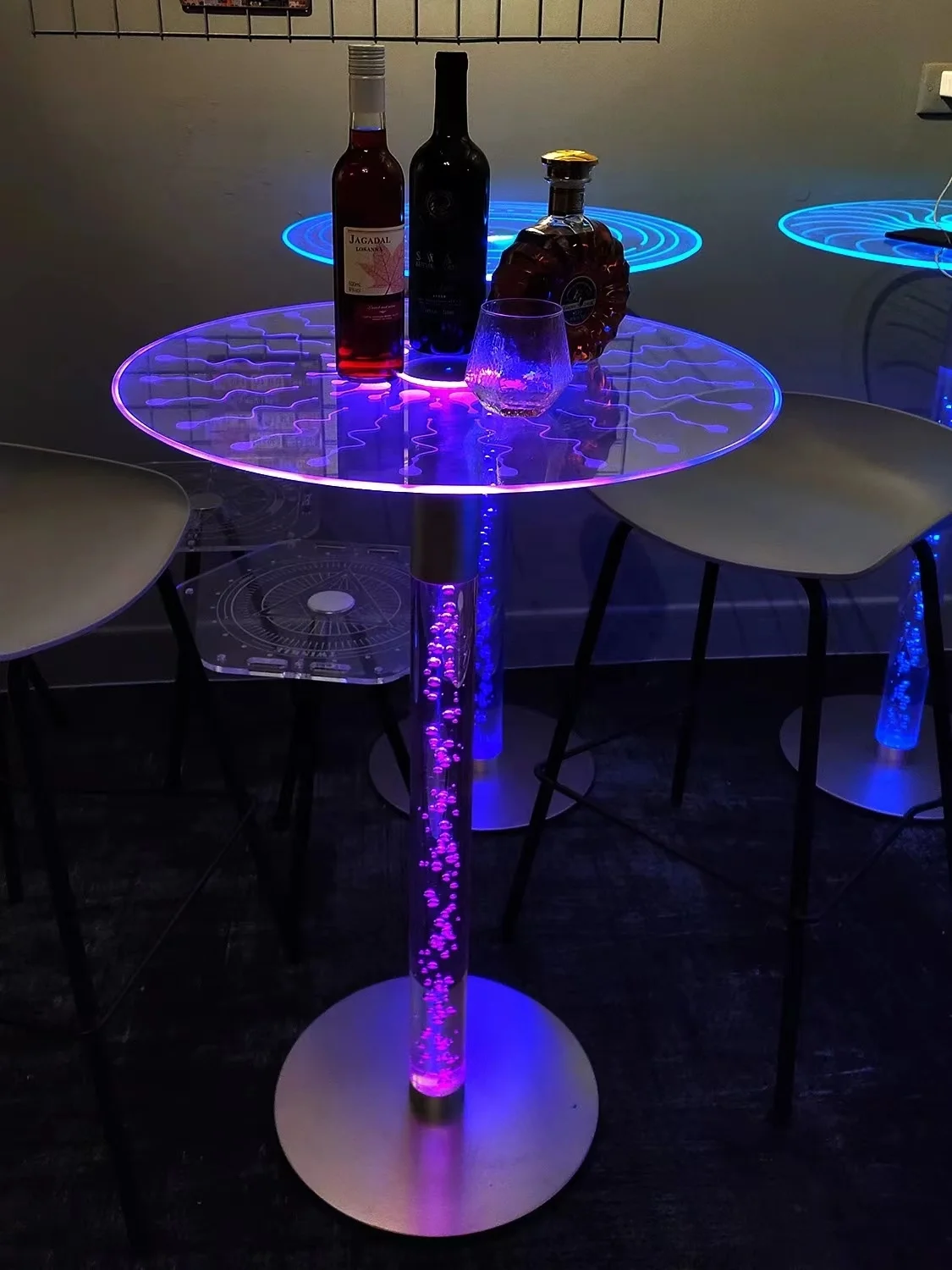 Modern Style Intelligent Smart Lighting Bar Table Sleek and Innovative Bar Furniture