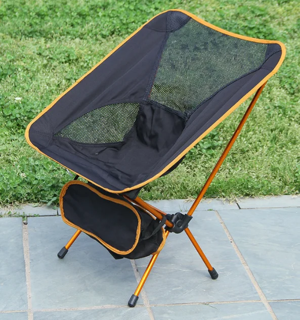 
custom ultralight portable compact outdoor folding camping beach chair for hiking 