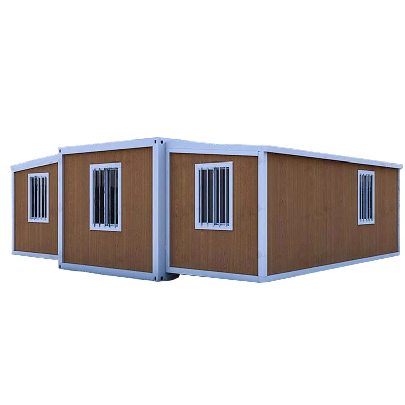 Extended foldable prefab container homes 40ft folding living container expandable cabin foldable container house