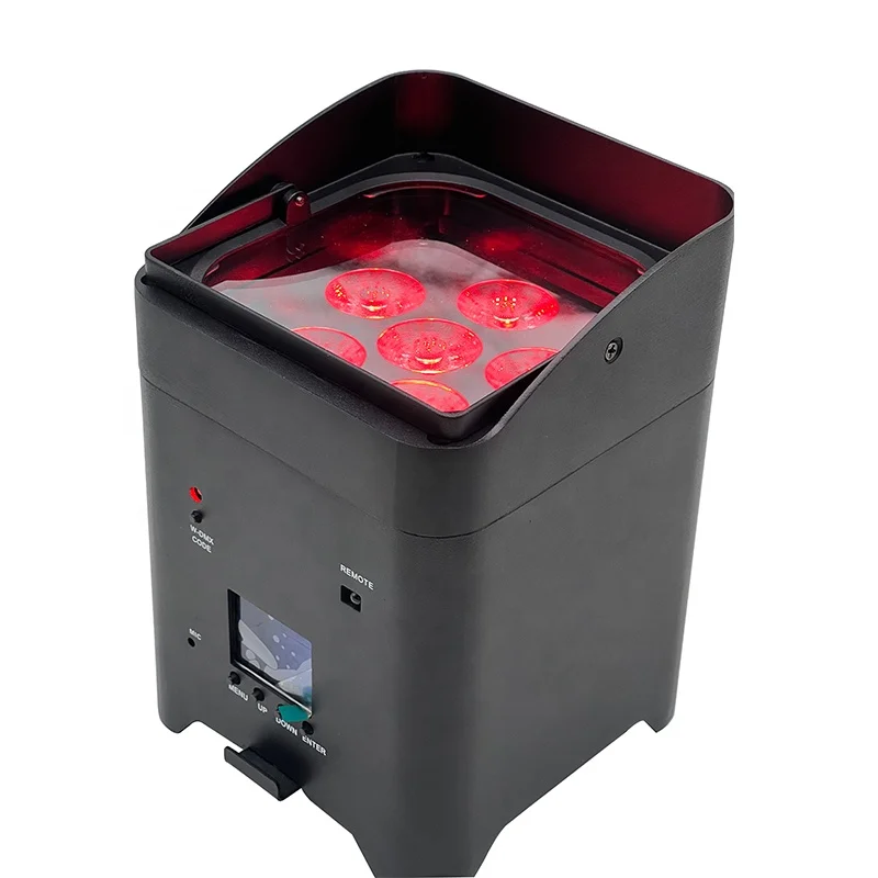 wireless battery rohs manual led par 6x18w RGBWAUV 6in1 wifi control led par lights for stage party show