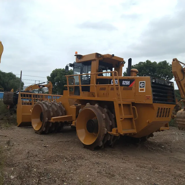 top factory Used Original japan Crawler Bulldozer CAT826H machine on sale in shanghai