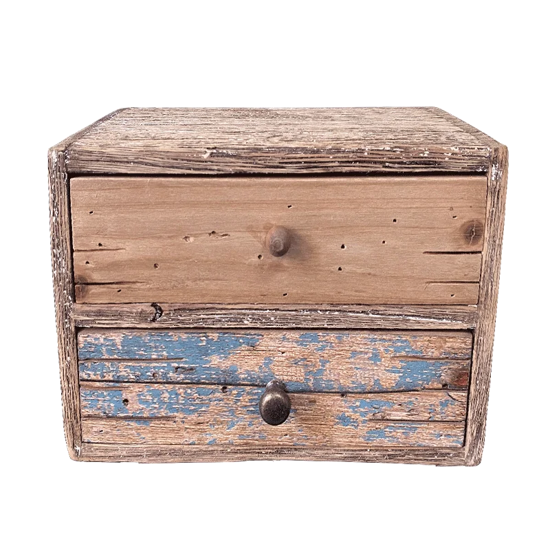 
Деревянная коробка YBOX с двойным рисунком в американском винтажном океаническом стиле, домашняя декоративная коробка для хранения, стационарный чехол 