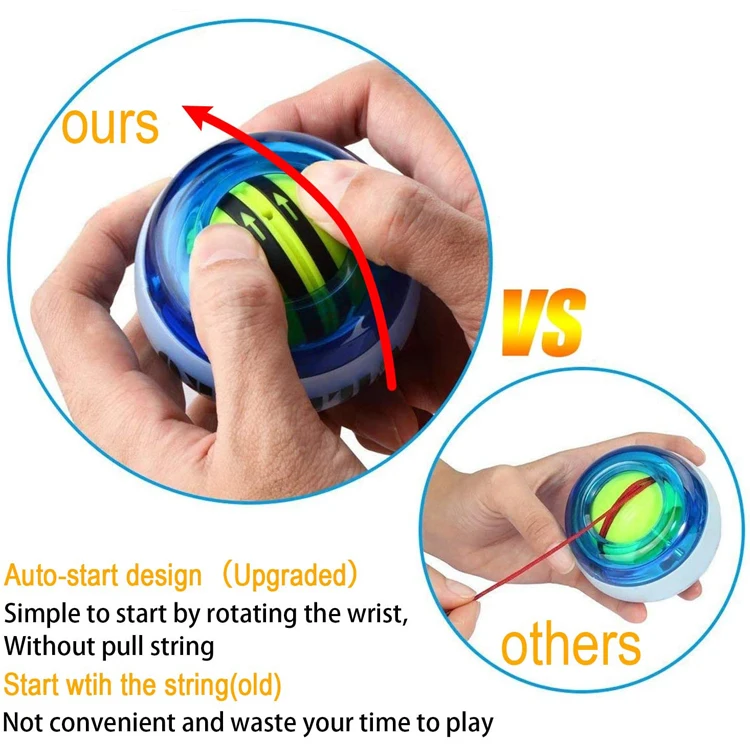 Wholesale OEM Arm Strengthener fitness exercise Power led trainer wrist ball