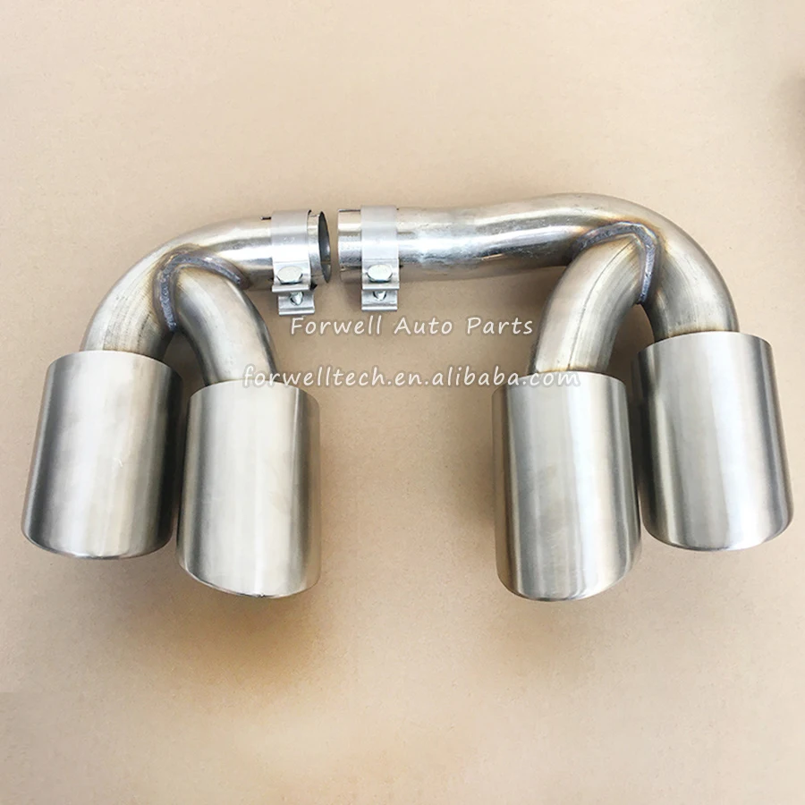 Car Exhaust Tail Pipe Dual High Quality Stainless Steel Muffler Tip For Porsche cayenne