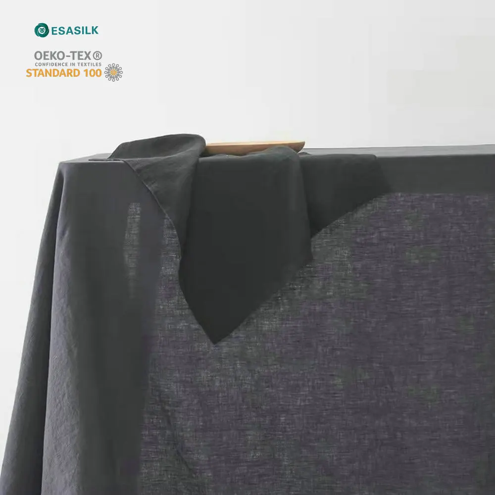 Wholesale 100% Linen Hemstitch Napkins Stone Washed Pure Flax Linen Napkins with 1cm Hem