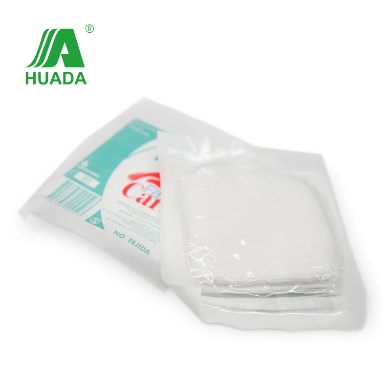 medical consumable dental use non-woven swab 10*10 cm-4 ply 200 pcs per bag  , sterile non-woven gauze pad