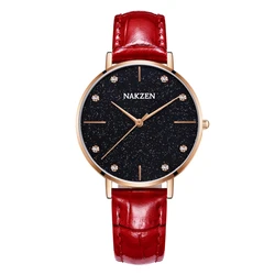 nakzen brand japanese quartz movement female watches