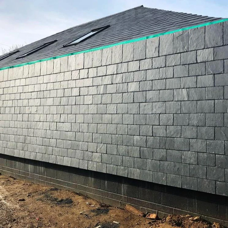 Natural stone wall cladding slate panel surface roof exterior wall tile stone roof