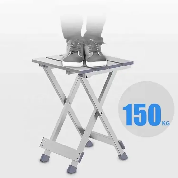 Low price mini Portable Folding Stool lightweight full aluminum alloy frame foldable camping beach chair outdoor folding chair