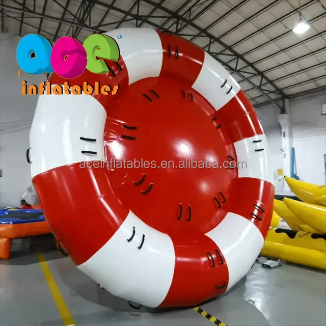 100% PVC tarpaulin material Aqua Twister commercial inflatable Disco towable boat