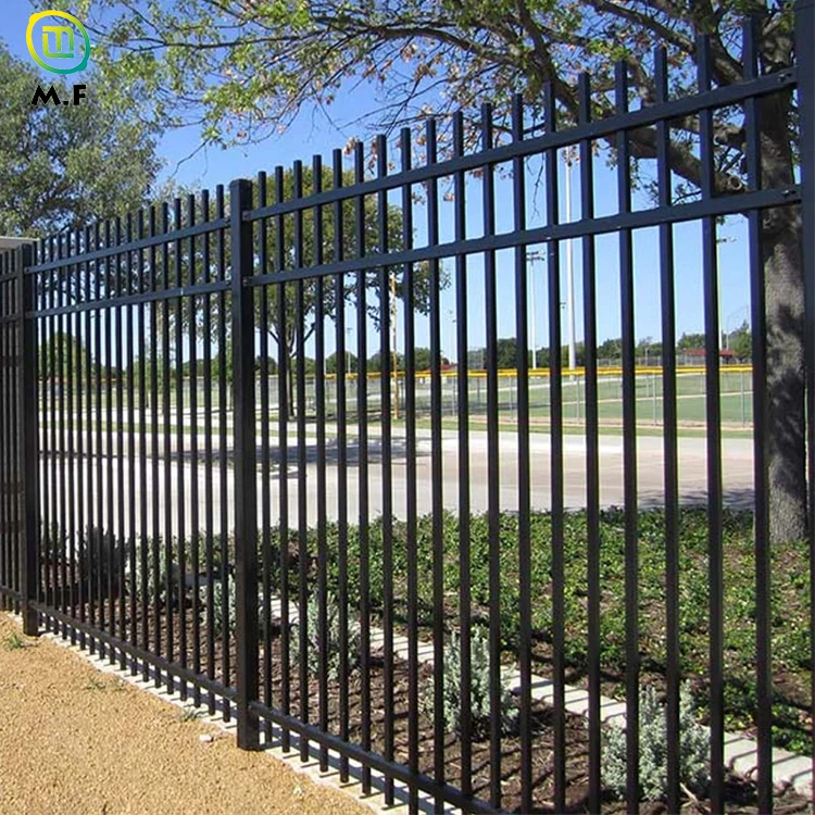 Custom zinc metal steel fence panel 8 ft fence panels and gates for houses