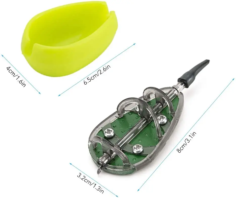 Premium BSCI factory 20g 25g 30g 40g 50g 60g Carp fishing tackle accessory inline flat method feeder