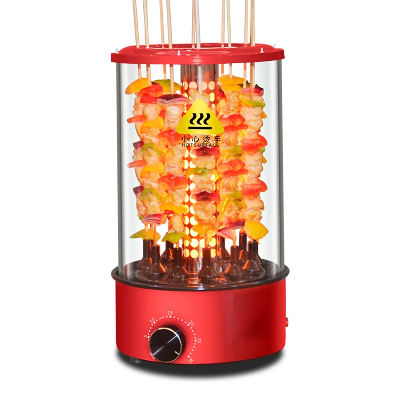 Korean indoor Electric Rotating Grill Machine Vertical BBQ Grill Smokeless