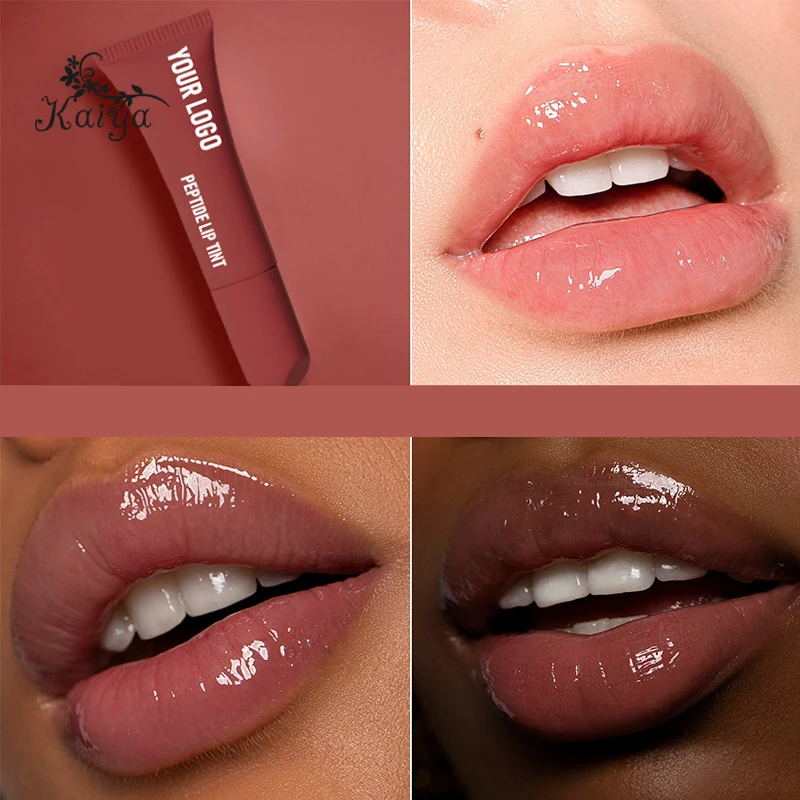 Private label Cosmetic Natural Glow Glossy Lipgloss restorative lips treatment Vegan nourishing LIP LAYER plump liquid lip tint