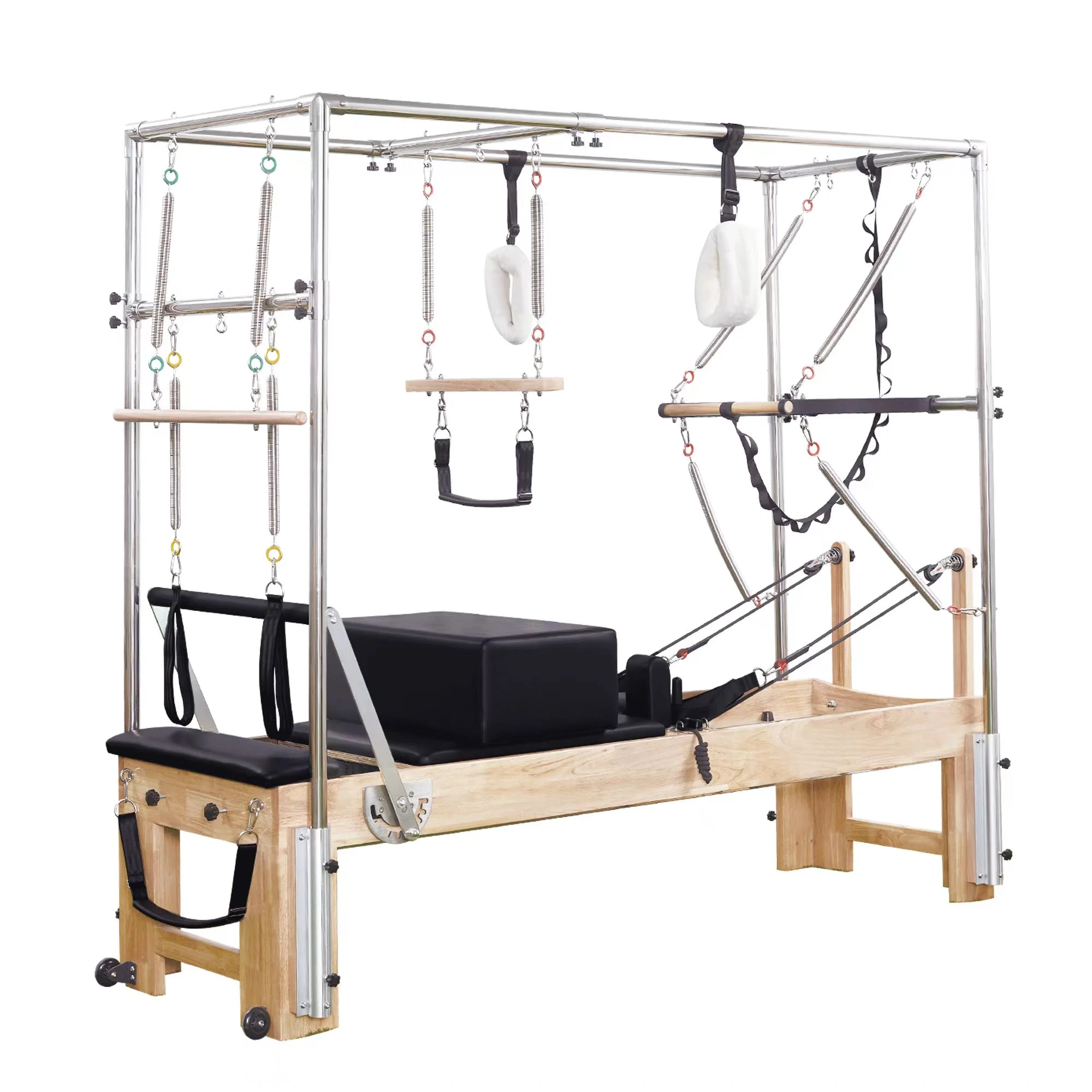 commercial home use training machine half trapeze aluminum pilates reformer with tower