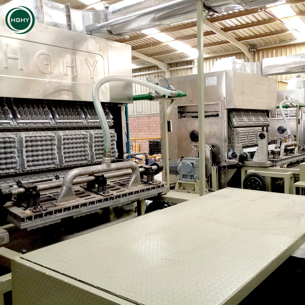 Full Set Waste Paper Egg Tray And Tea Box Making Machine Egg Crate Box Stackable Alveole Egg Carton Making Machine Molding